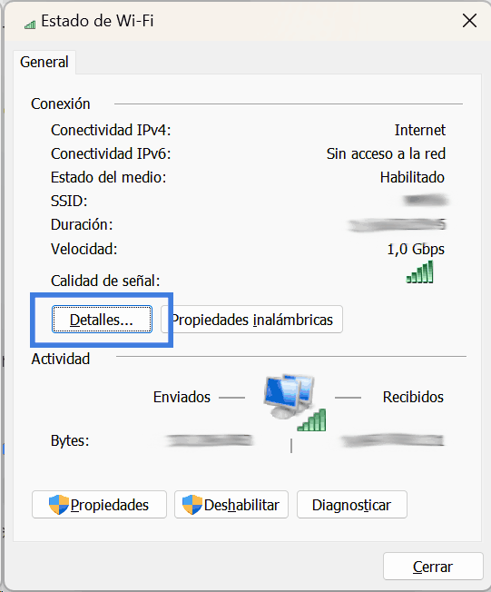 descubre tu ip privada en tu red