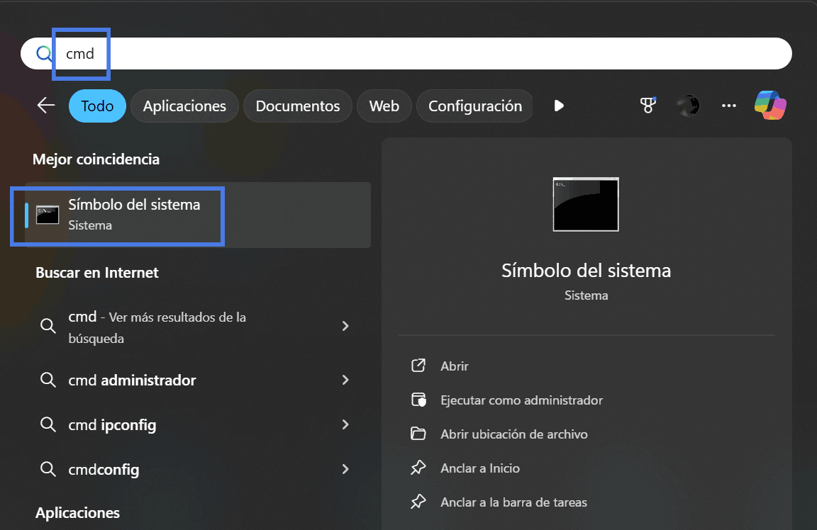 descubre tu ip privada en tu red