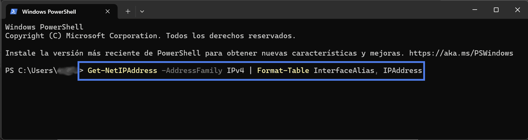 descubre tu ip privada en tu red